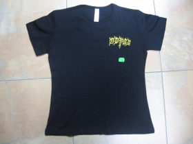 Odpad, dámske tričko čierne s vyšívaným logom 100%bavlna 